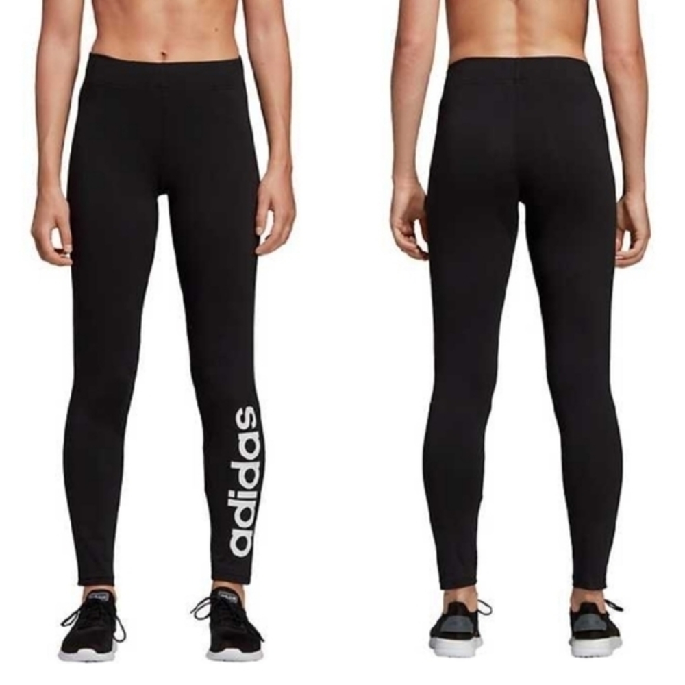 NWT adidas Essentials Black Linear Tights Size XS